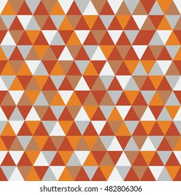 Triangle pattern with retro and fashion concept seamless background, vector illustration
