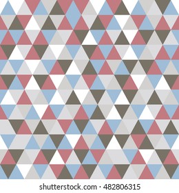 Triangle pattern with retro and fashion concept seamless background, vector illustration