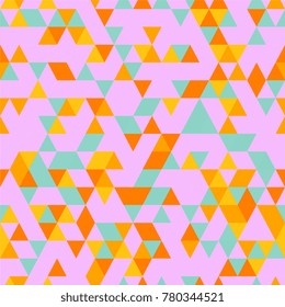 Triangle Pattern Triangle Seamless Background with Triangle Shapes of Different colors.  Textile, Fabric, Paper, Wallpaper Print Template for Business Broshure,
Cover Book. Template for Your Design