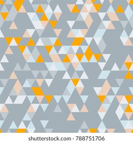 Triangle Pattern Triangle Seamless Background with Triangle Shapes of Different colors.  Textile, Fabric, Paper, Wallpaper Print Template Magazine, Leaflet, Booklet. Template for Your Design