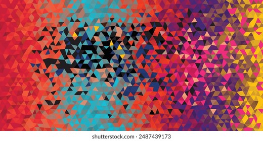 Triangle Pattern Seamless Geometric Vector Background