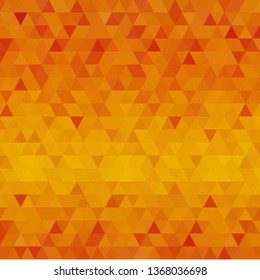 Triangle pattern. Seamless vector background.orange  triangles