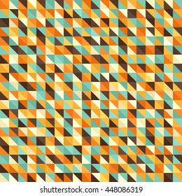 Triangle pattern. Seamless vector vintage background