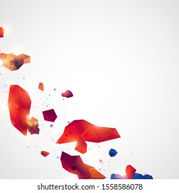 Triangle pattern shape for wallpaper. Illustration low poly, polygonal design. Vector