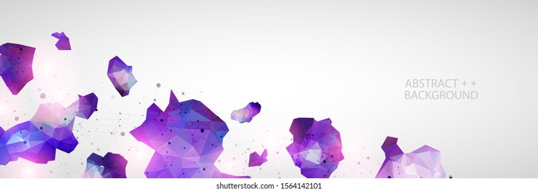 Triangle pattern shape for wallpaper. Illustration low poly, polygonal design. Vector