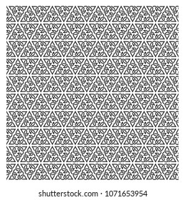 triangle pattern symbol. Traditional Icon. Cultur shape logo. Vector eps 10.