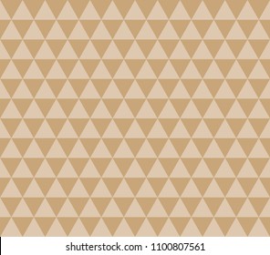 Triangle pattern. Trendy beauty simple many seamless image, illustration. Creative, luxury gradient color style. Print label, banner, book, cover, card, website, wrapper, 3D. Brown, peach, apricot.