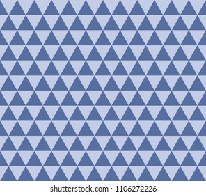 Triangle pattern. Trendy beauty simple many seamless image, illustration. Creative, luxury gradient color style. Print label, banner, book, cover, card, website, wrapper, 3D. Blue, white, glaucous.