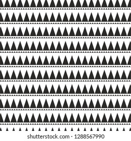 Triangle pattern vector background black monochrome geometric shape repeat design