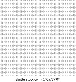 Triangle pattern. Vector seamless geometric background - gray triangles of different size on white backdrop