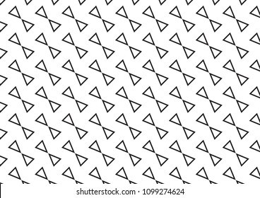 Triangle Pattern. White and black.