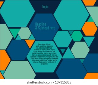 Triangle Pentagon design template