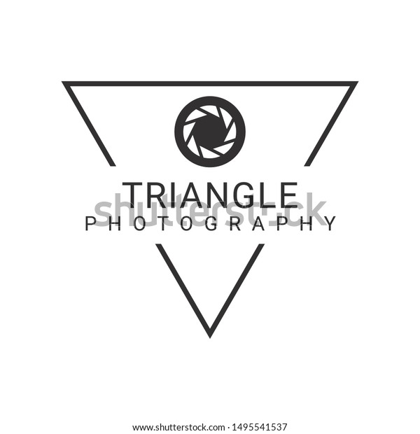 Triangle Photography Logo Design Icon Vector Stock Vector Royalty Free