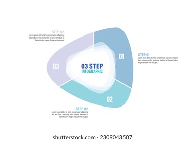 
Triangle pie charts for infographics. Elements with 3, 4, 5, 6, 7, 8, 9, 10 steps, options. in an abstract shape.