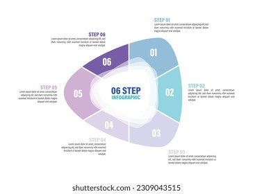 
Triangle Pie Charts für Infografiken. Elemente mit 3, 4, 5, 6, 7, 8, 9, 10 Schritten, Optionen. in abstrakter Form.