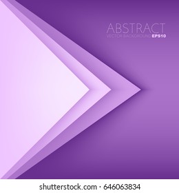 Triangle Pink background , corner arrow element with gradient colour and overlap layer on space for text design , vector