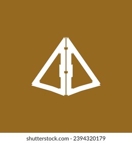 Triangle piramid icon and symbol vector template 