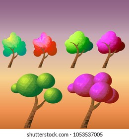 triangle pixel trees