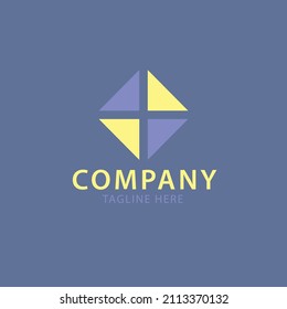 Triangle Plus Logo Design Vector Good For Corporate and File Editable  