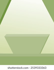 Triangle podium with color background