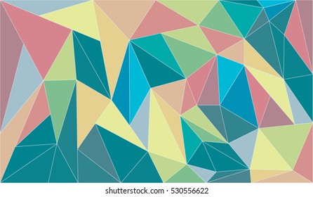 Triangle - Polygon background illustration, Creative Design Templates. Geometric background in Origami style with gradient.
