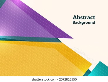 Triangle, polygon geometric modern business presentation design template, abstract pattern for any background. Vector illustration