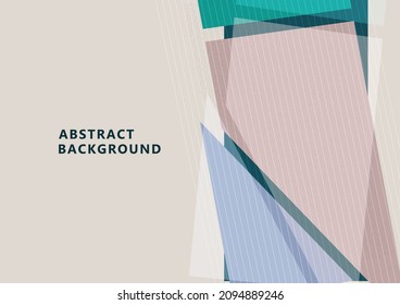 Triangle, polygon geometric modern business presentation design template, abstract pattern for any background. Vector illustration