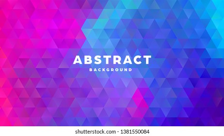 Triangle polygonal abstract background. Colorful gradient design. Low poly shape banner. Vector illustration.