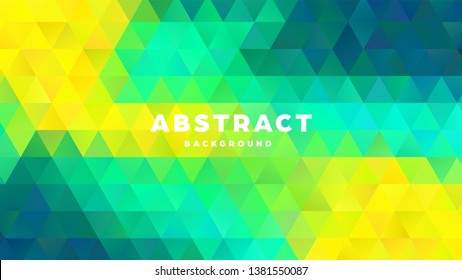 Triangle polygonal abstract background. Colorful gradient design. Low poly shape banner. Vector illustration.