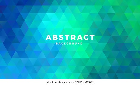 Triangle polygonal abstract background. Colorful gradient design. Low poly shape banner. Vector illustration.