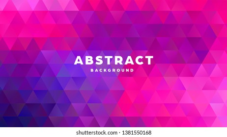 Triangle polygonal abstract background. Colorful gradient design. Low poly shape banner. Vector illustration.