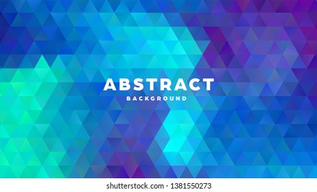 Triangle polygonal abstract background. Colorful gradient design. Low poly shape banner. Vector illustration.