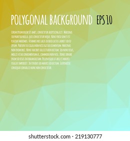 Triangle polygonal colorful background