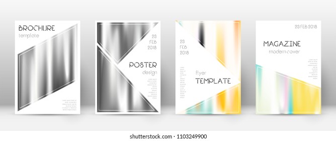 Triangle posh template for Brochure, Annual Report, Magazine, Poster, Corporate Presentation, Portfolio, Flyer. Bewitching lines cover page.