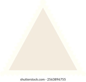 Triangle Postage Stamp Blank Template Vector Illustration