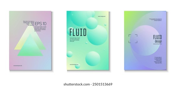 Triangle Poster. Astronaut Space Template. Vibrant Banner. 3d Shape. Cyberpunk Digital Placard. Abstract Background. Blue Gradient Set. Violet Triangle Poster