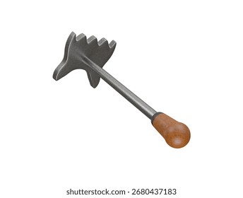 Icono de palanca de prensa triangular Ilustración 3D Render