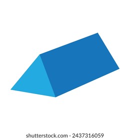 triangle prism icon vector illustration design template