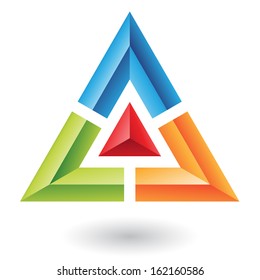 Triangle Pyramid Abstract Icon