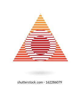Triangle Pyramid Abstract Icon