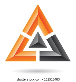 Ícone de Resumo da Pirâmide Triangular