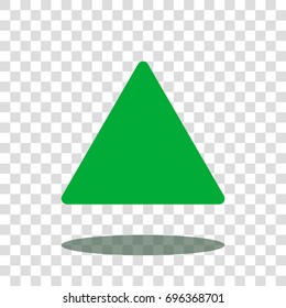 triangle pyramid delta icon vector isolated