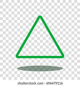 Triangle Pyramid Delta Icon Vector Isolated Stock Vector (Royalty Free ...