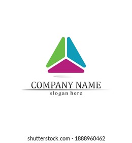 triangle pyramid logo design and vector symbol egyptian and logo business