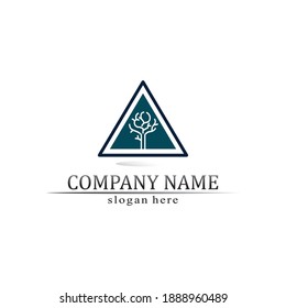 triangle pyramid logo design and vector symbol egyptian and logo business