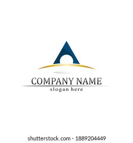 triangle pyramid logo design and vector symbol egyptian and logo business
