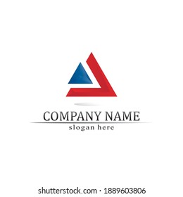triangle pyramid logo design and vector symbol egyptian and logo business