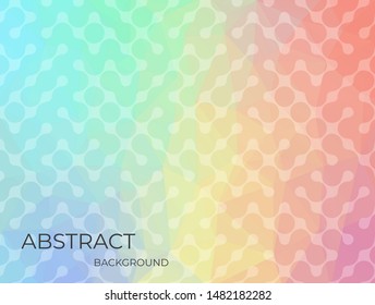 Triangle rainbow color background design in flat style . EPS10
