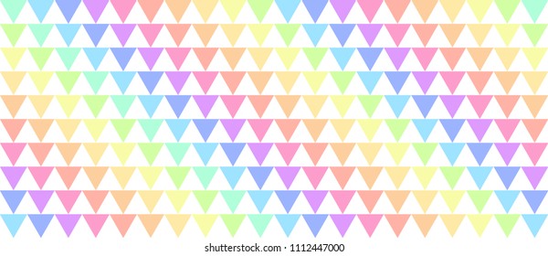 Triangle rainbow pastel color background