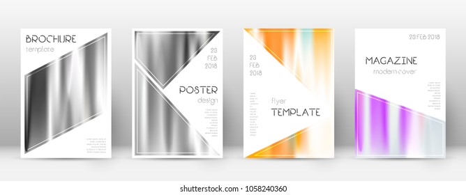 Triangle ravishing template for Brochure, Annual Report, Magazine, Poster, Corporate Presentation, Portfolio, Flyer. Bewitching lines cover page.